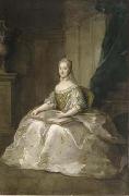 unknow artist Portrait of Maria Josepha of Saxony dauphine of France oil painting on canvas